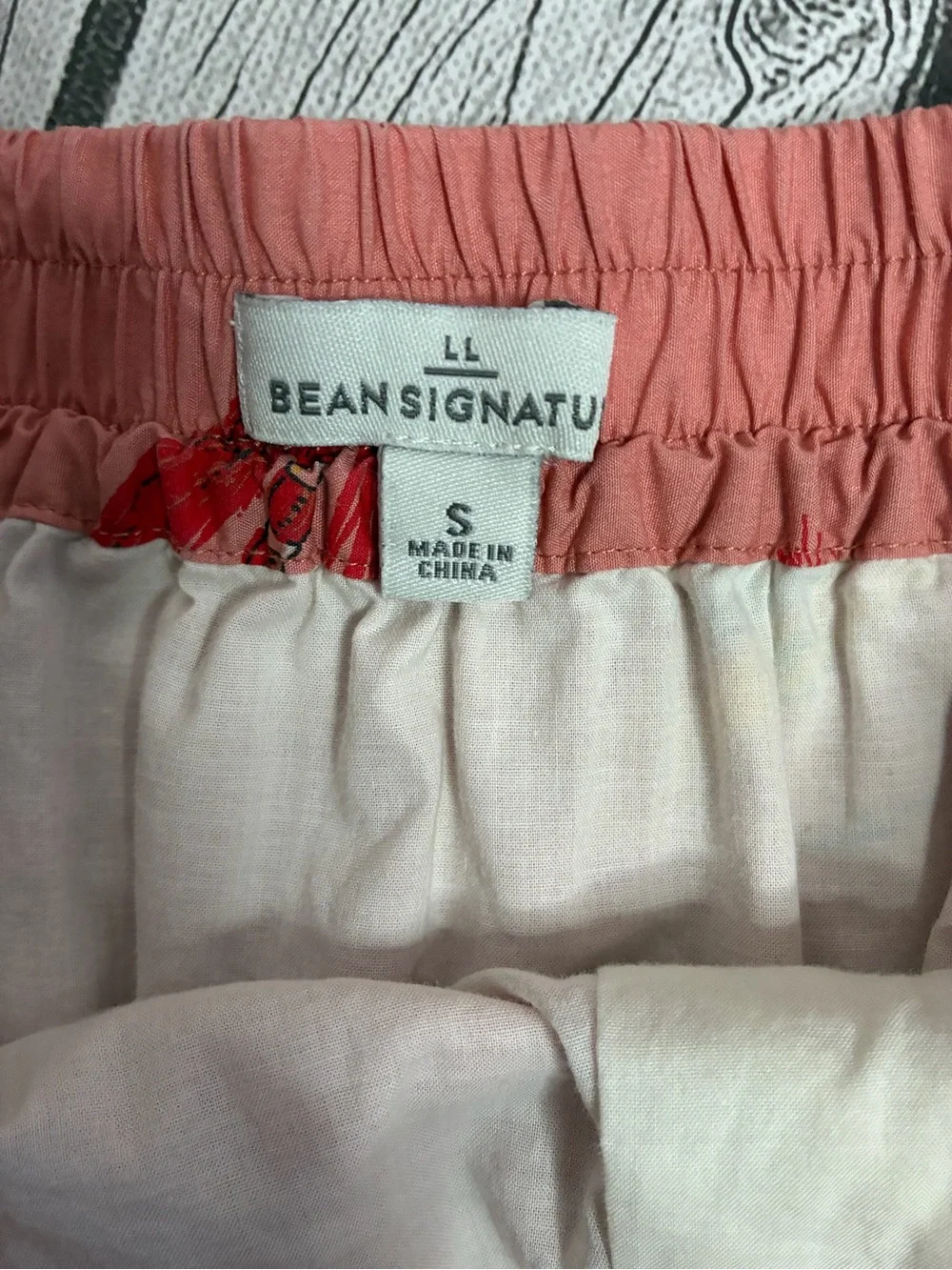 L.L. Bean bean signature